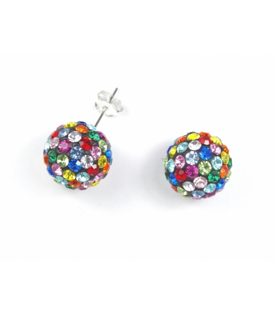 Boucles d’oreilles boule Couleur