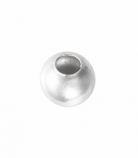 Boule Argent 3mm Trou 1.4mm