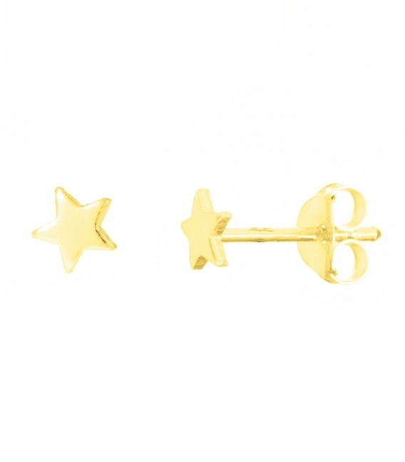 Boucles d'oreilles Argent Étoile Recouvert Prix Paire