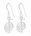 Boucles d'oreilles Argent Reiki Cho Ku Rei. Prix Paire