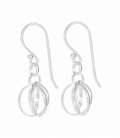 Boucles d'oreilles Argent Trois Cercles Prix Paire