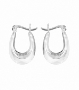 Boucles d'oreilles Argent U Fermoir Créole Prix Paire