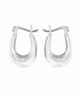 Boucles d'oreilles Argent U Fermoir Créole Prix Paire