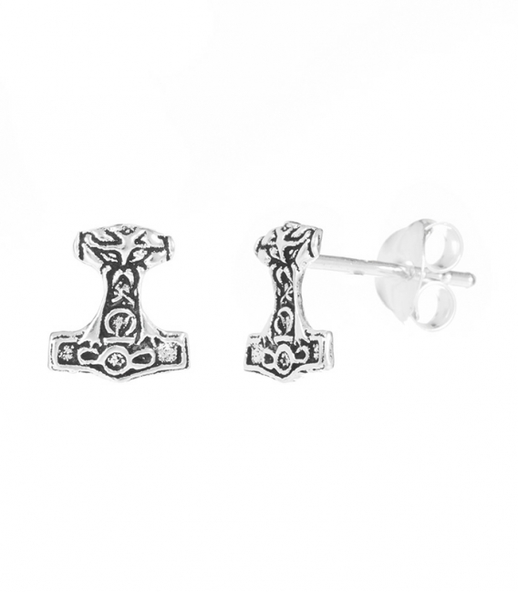 Boucles d'oreilles Marteau de Thor