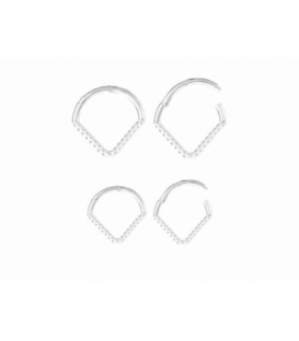 Aro Plata Piercing Bisagra Precio Unidad