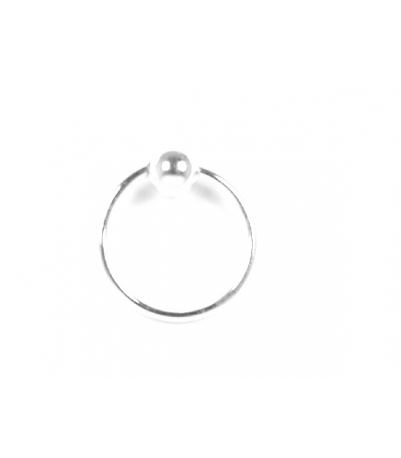 Aro Piercing Plata Bola 2mm. Precio par