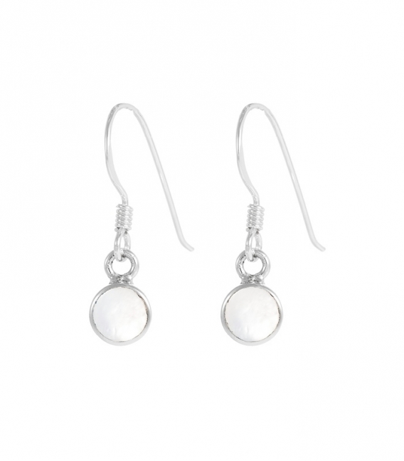 Boucles d'oreille Argent Pierre 5.5mm. Prix paire