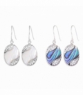 Boucles d'oreilles Argent Filigrane Minéraux Prix Paire