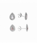 Boucles d'oreilles Argent Pierre 9mm Prix paire