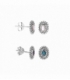 Boucles d'oreilles Argent Pierre 9mm Prix paire