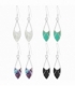 Boucles d'oreilles Argent Pierre 26mm Prix Paire