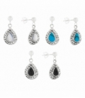 Boucles d'oreilles Argent Larme