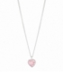 Collier Argent Coeur Zirconium (6.5mm) 40+3,50cm