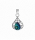 Pendentif Argent Larme Pierre