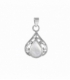 Pendentif Argent Larme Pierre