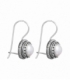 Boucles d'oreilles Vieil Argent Perle Prix Paire