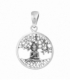 Pendentif Argent Bouddha avec Arbre de Vie Ø16mm