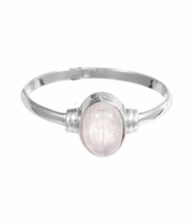 Bague Argent Pierre de Lune Ovale