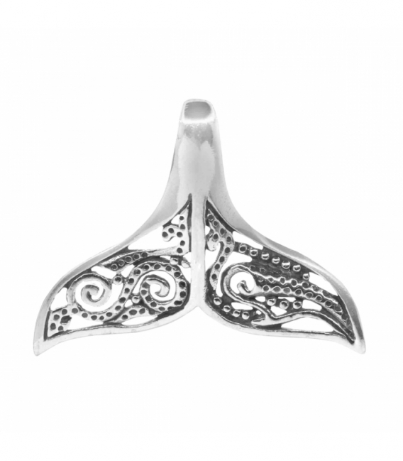 Pendentif Argent Queue Baleine 2 X 2,80cm