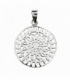 Pendentif Argent Soleil Mandala Ø18mm