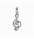 Pendentif Argent Clef de Sol 22mm