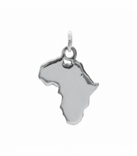 Colgante Plata Mapa Africa 1,70cm