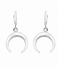 Boucles d'oreilles Argent Lune Inversée. Prix Paire