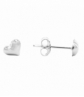 Boucles d'oreilles Argent Coeur. Prix Paire