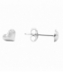 Boucles d'oreilles Argent Coeur. Prix Paire