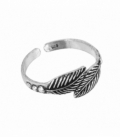 Anillo Plata Pie Midi Plumas