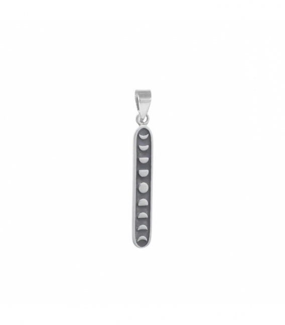 Colgante Plata Fases de la Luna 22mm Precio Par