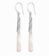 Boucles d'oreilles Argent Nacre Filigrane 46mm Prix Paire