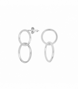 Pendiente Plata Karma Aros Entrelazados Precio Par