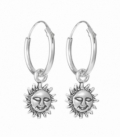 Creoles Argent Soleil 12mm Prix Paire