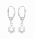 Creoles Argent Fleur 12mm Prix Paire