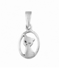 Pendentif Argent Chat 11mm