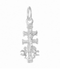 Pendentif Argent Croix de Caravaca 22mm