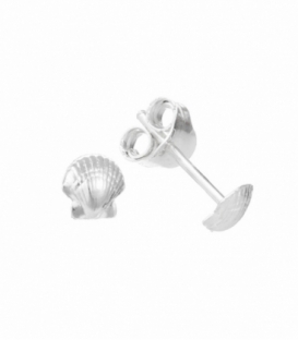 Boucles d'oreilles Argent Coquillage 4mm Prix Paire