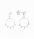 Boucle d'oreille Argent Cercle Zircone Prix Paire