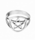 Bague Argent Pentagramme