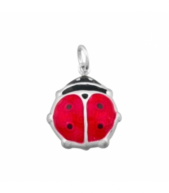 Pendentif Argent Coccinelle 12mm