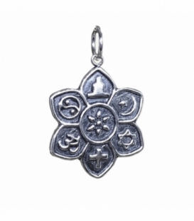 Pendentif Argent Six Religions 24mm