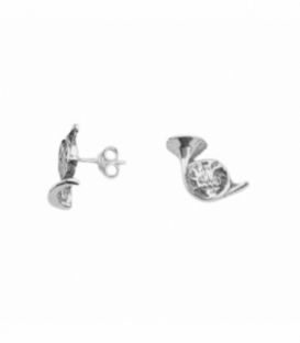 Boucle d'oreille Argent Trompa