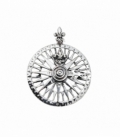 Pendentif Argent Rose des Vents 33mm