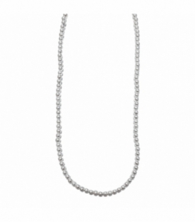 Collier Argent Boules 45cm Ø4mm