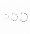 Boucles D'oreilles Argent Ouvert Piercing Prix Paire