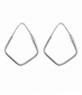 Créoles Argent Pentagonal 21mm Prix Paire