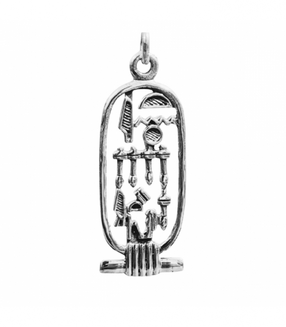 Pendentif Argent Caducée Égyptien 32mm