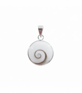 Colgante Plata Ojo Shiva 12mm