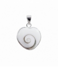 Colgante Plata Ojo Shiva Corazon 18mm